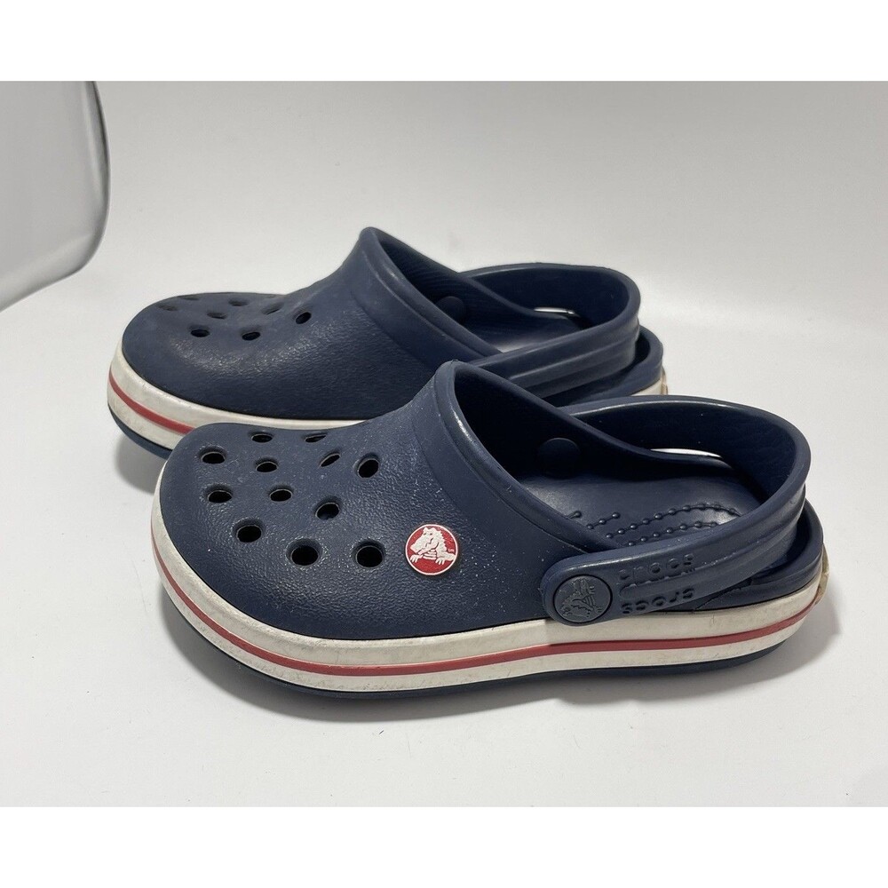 Crocs Boy's Kids’ Toddler Preschool Crocs Crocband Clog Navy red Size C 7
